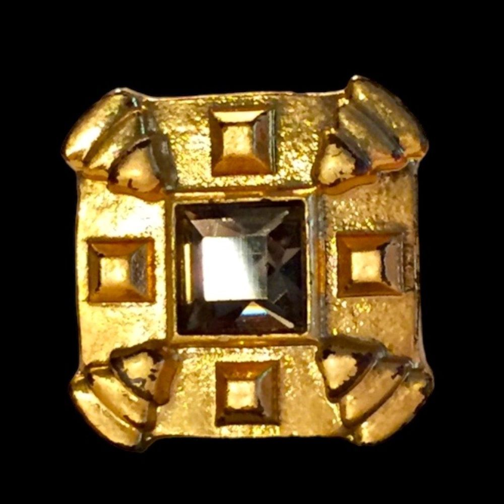 New Lia Sophia Art Deco Cocktail Ring Size 7